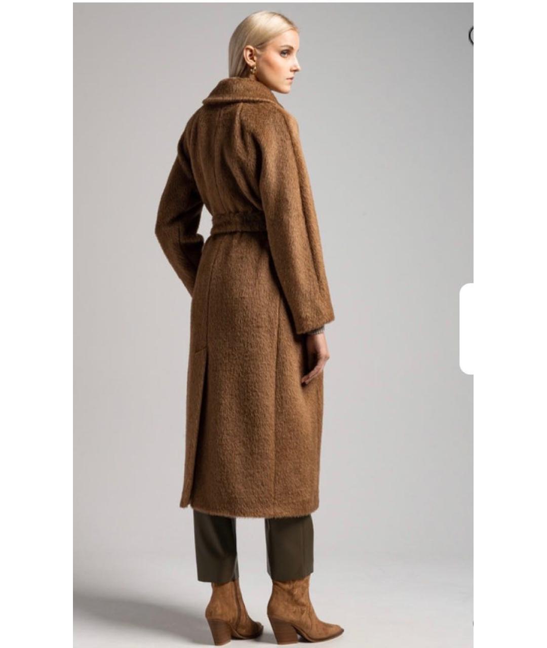 MAX MARA Коричневое кашемировое пальто, фото 7