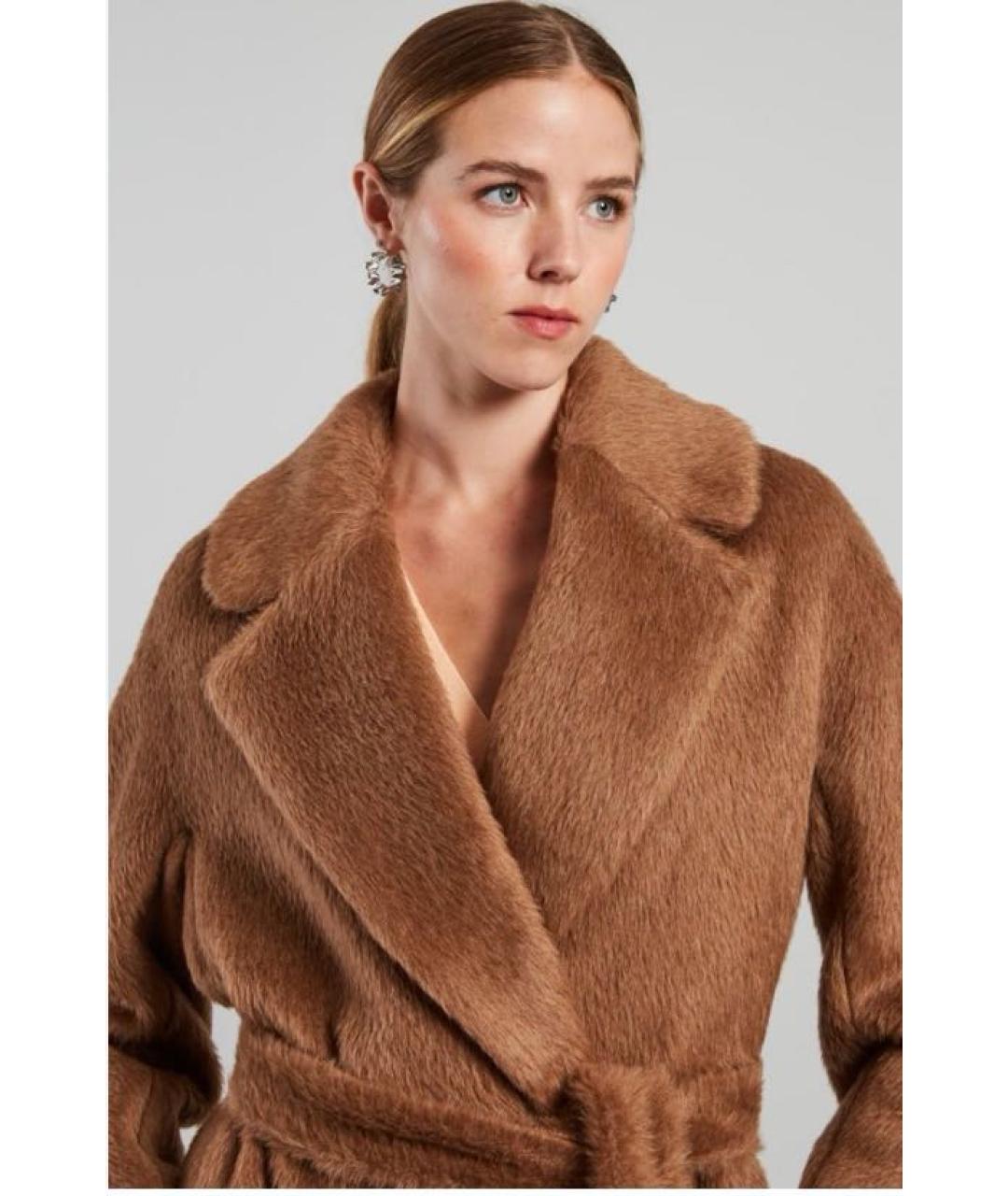 MAX MARA Коричневое кашемировое пальто, фото 2