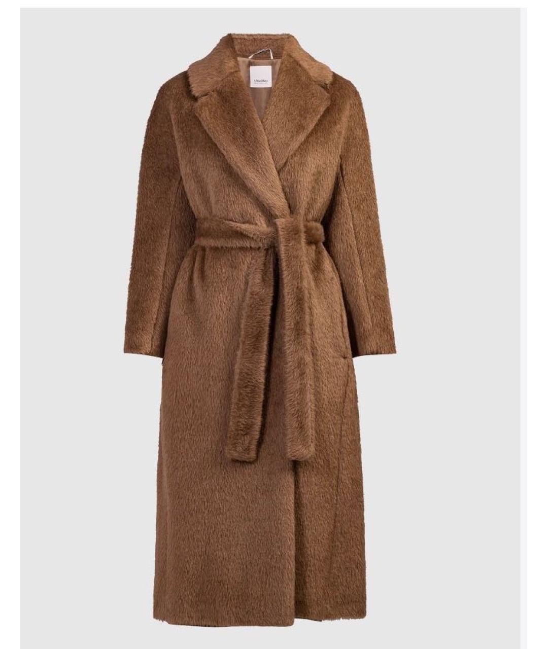 MAX MARA Коричневое кашемировое пальто, фото 3