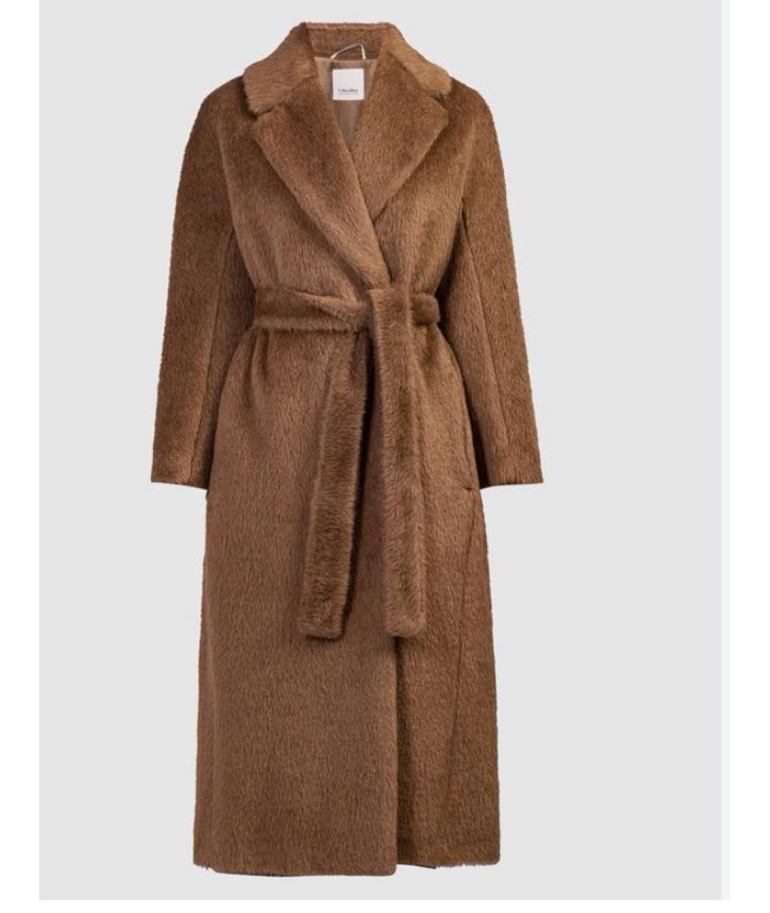 MAX MARA Коричневое кашемировое пальто, фото 9