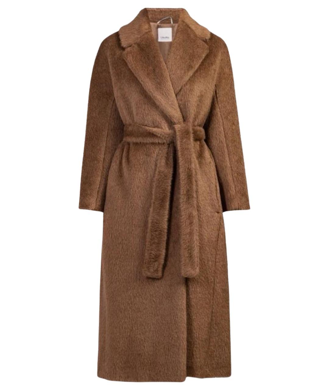 MAX MARA Коричневое кашемировое пальто, фото 1