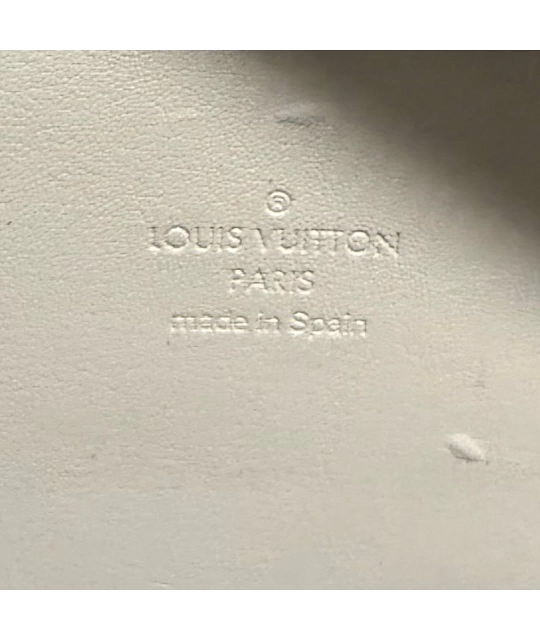 LOUIS VUITTON Желтая кожаная сумка тоут, фото 7