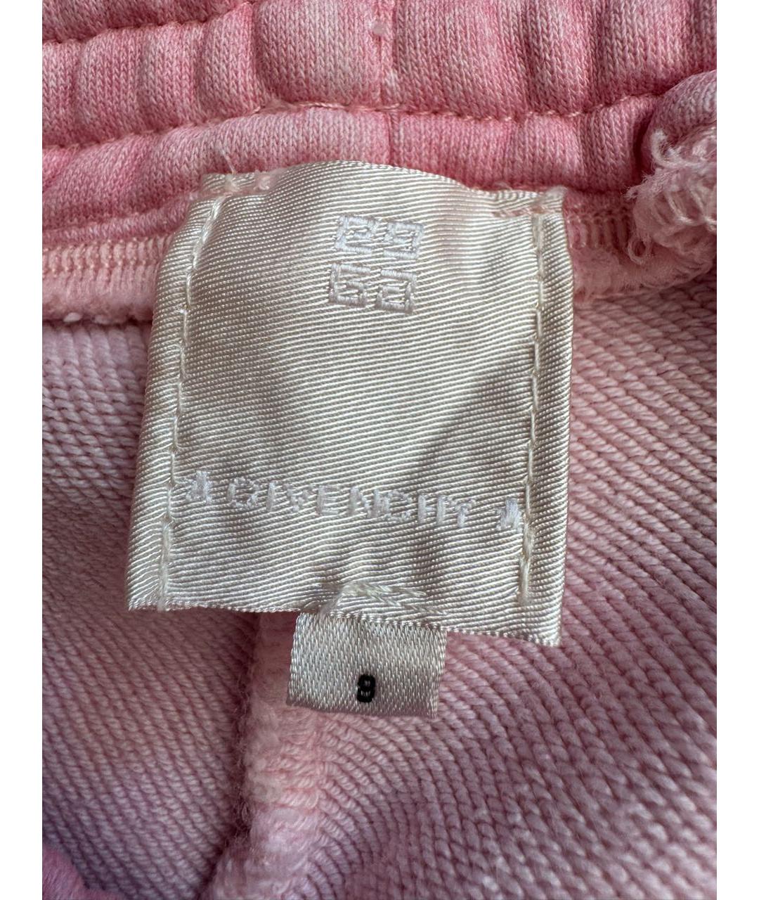 GIVENCHY Розовые хлопковые брюки и шорты, фото 5