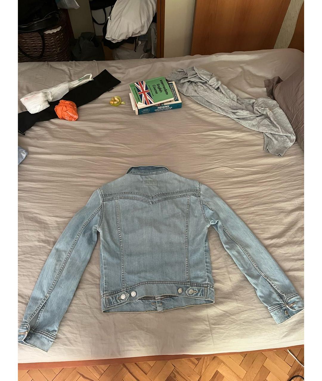 LEVI'S Голубая хлопковая куртка, фото 2