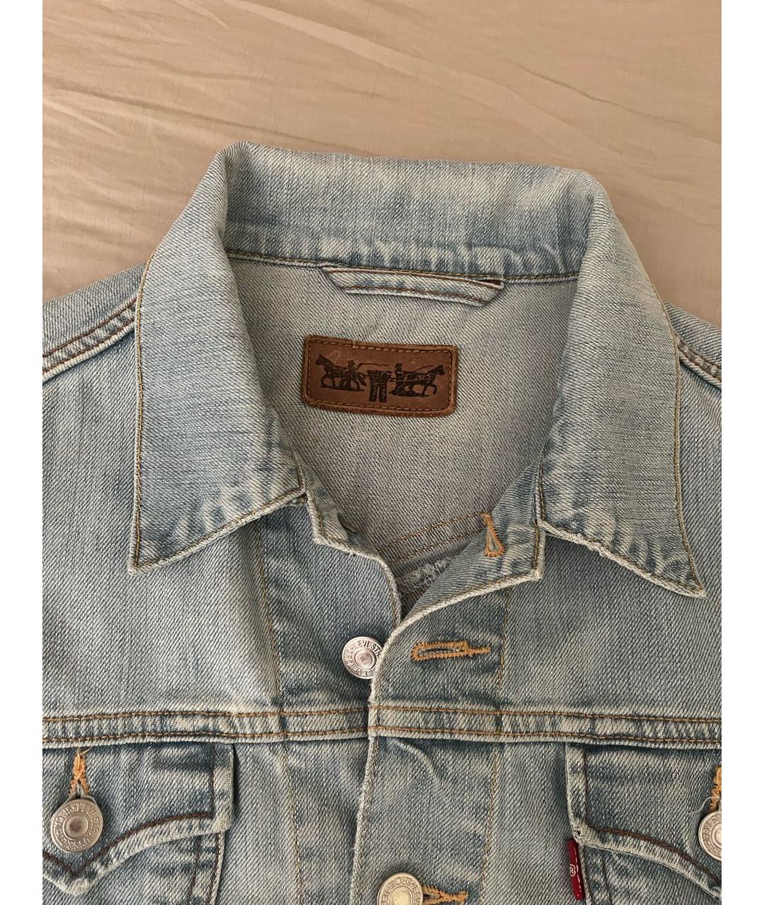 LEVI'S Голубая хлопковая куртка, фото 3
