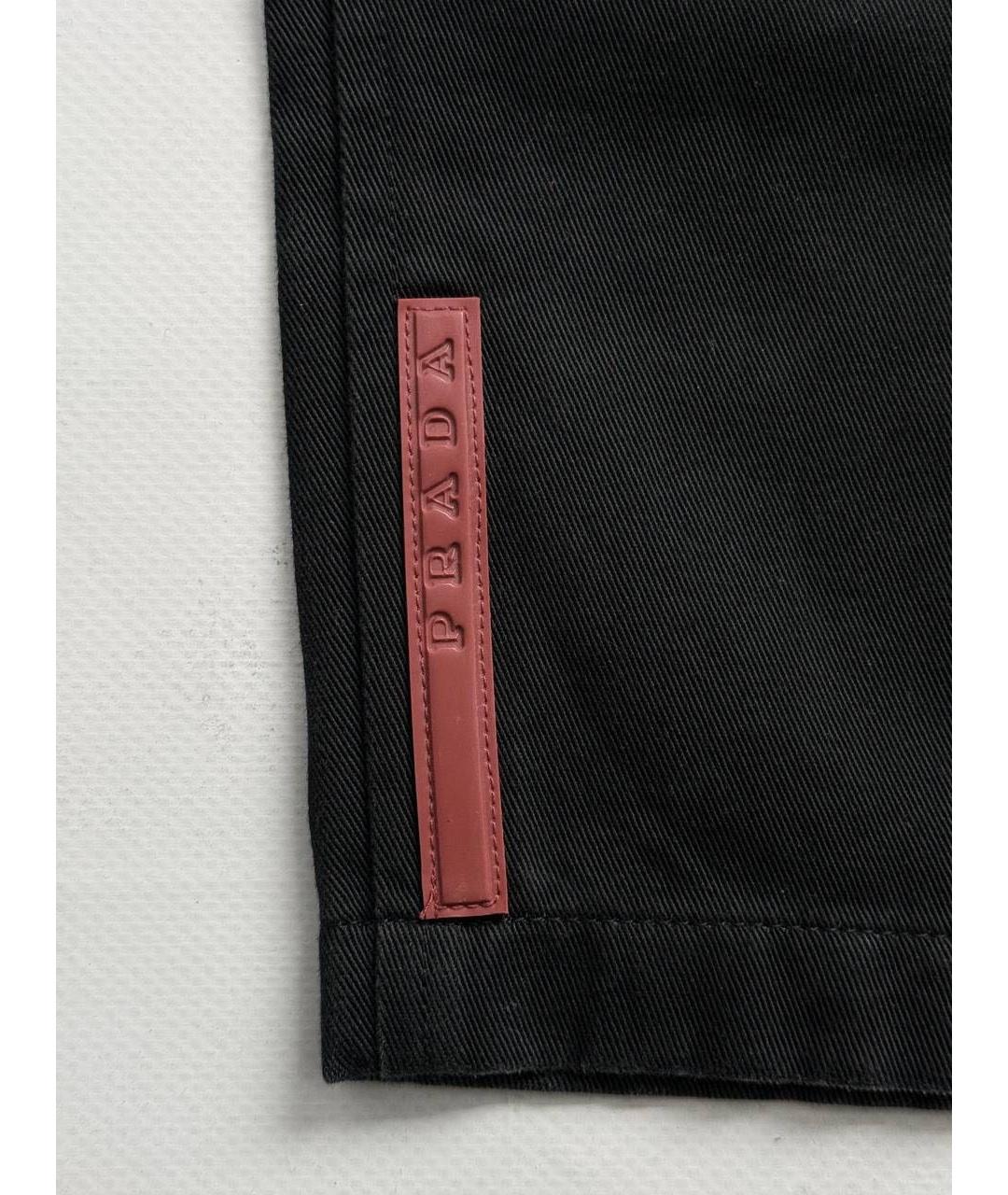 PRADA Черные брюки широкие, фото 4