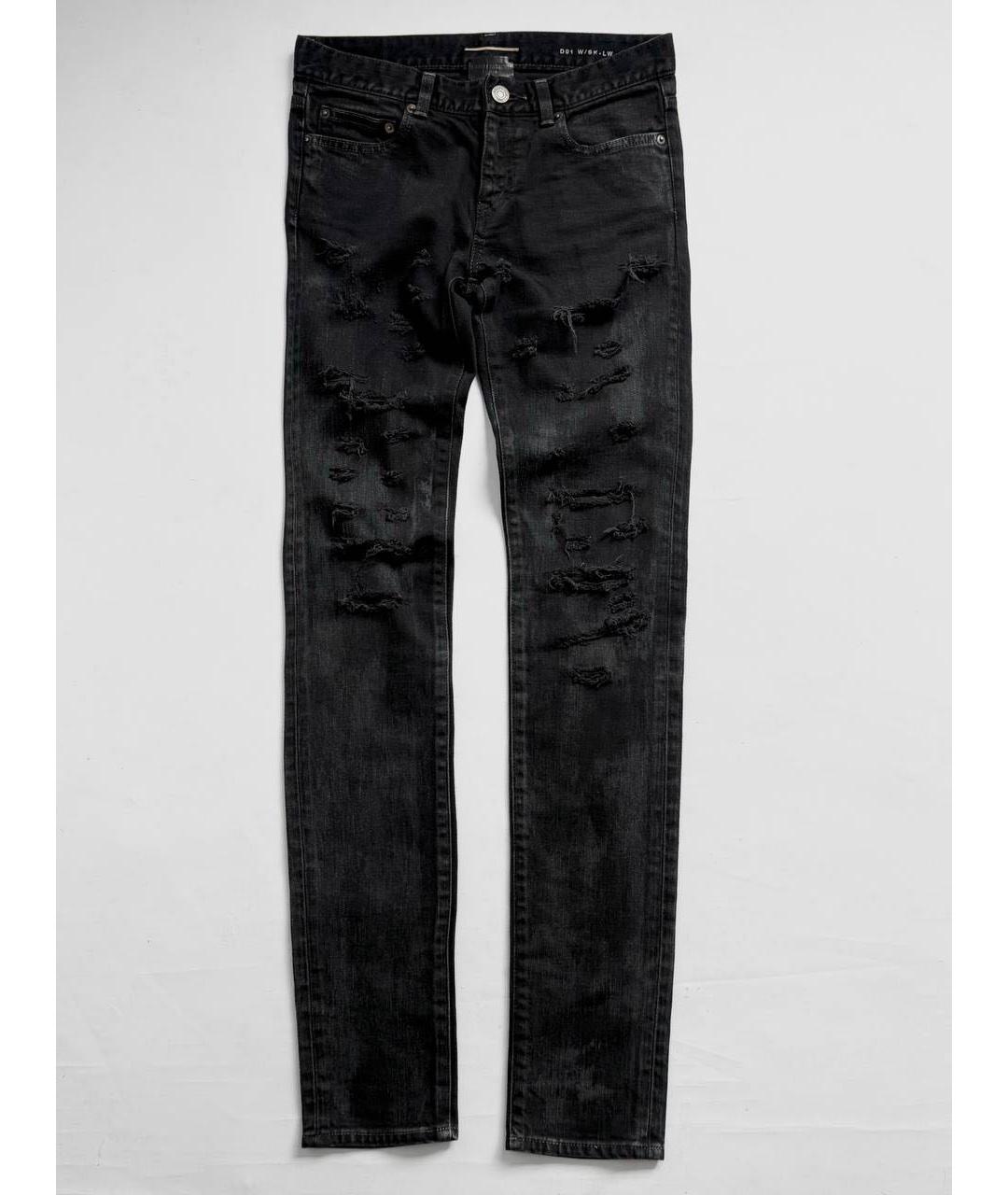 SAINT LAURENT Черные джинсы слим, фото 7