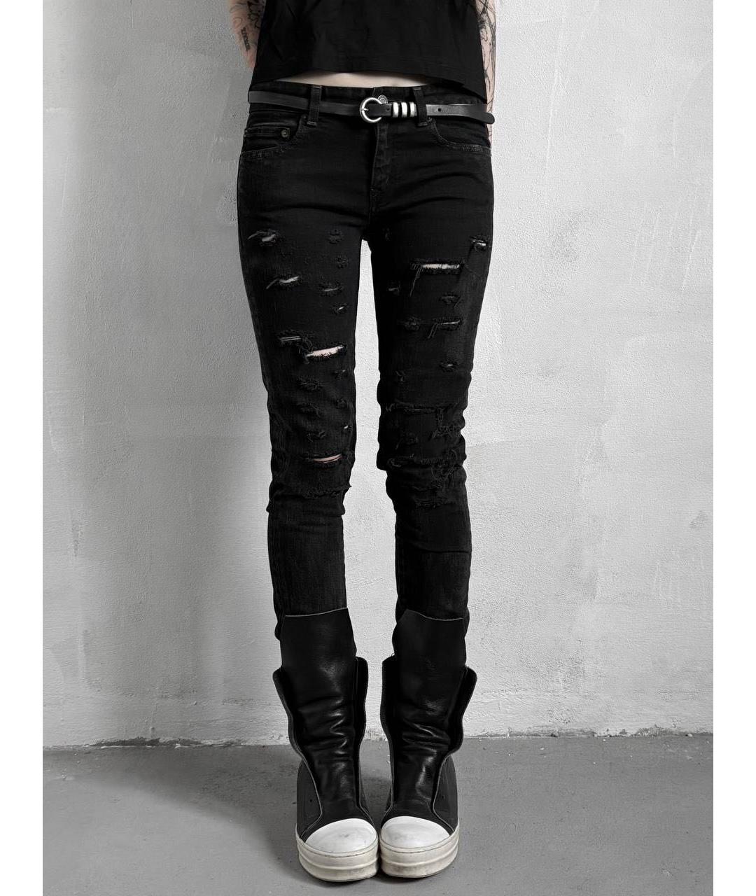 SAINT LAURENT Черные джинсы скинни, фото 2
