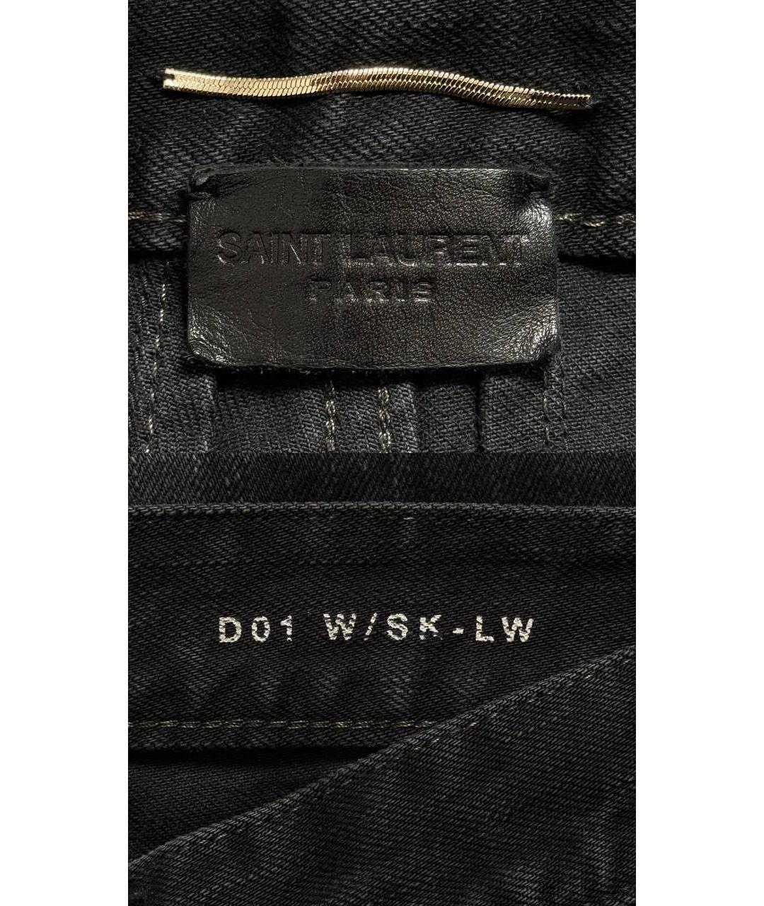 SAINT LAURENT Черные джинсы скинни, фото 4