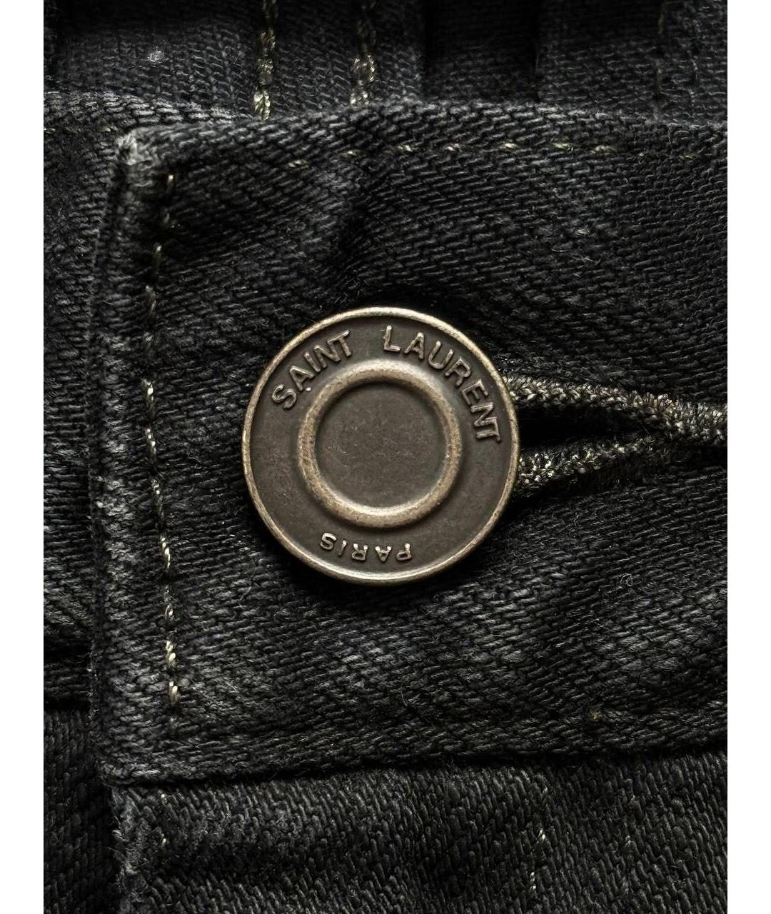 SAINT LAURENT Черные джинсы скинни, фото 5