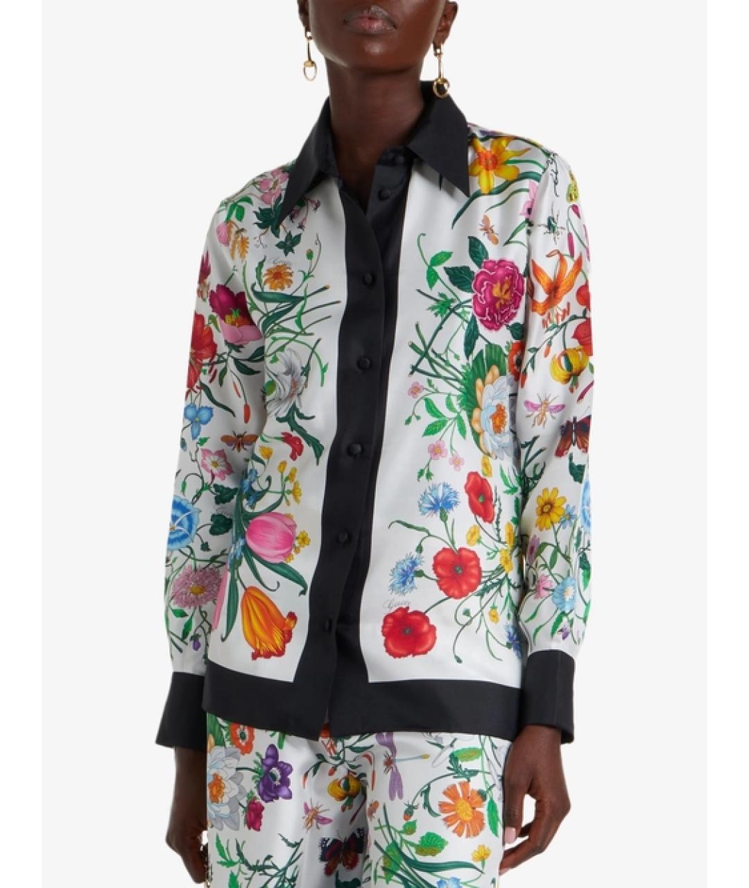 GUCCI Мульти шелковая рубашка, фото 3