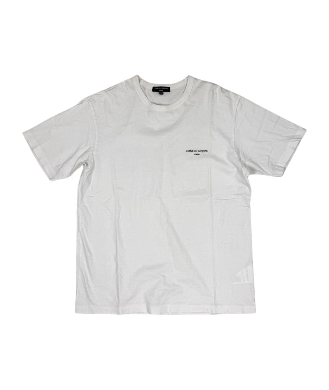 COMME DES GARҪONS HOMME Белая хлопковая футболка, фото 1