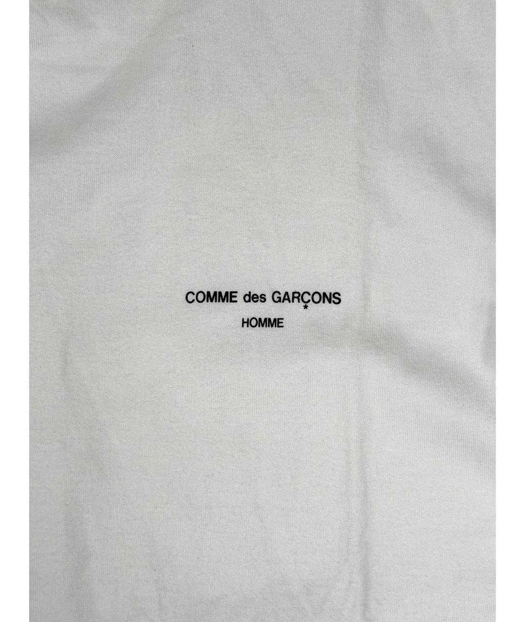 COMME DES GARҪONS HOMME Белая хлопковая футболка, фото 3