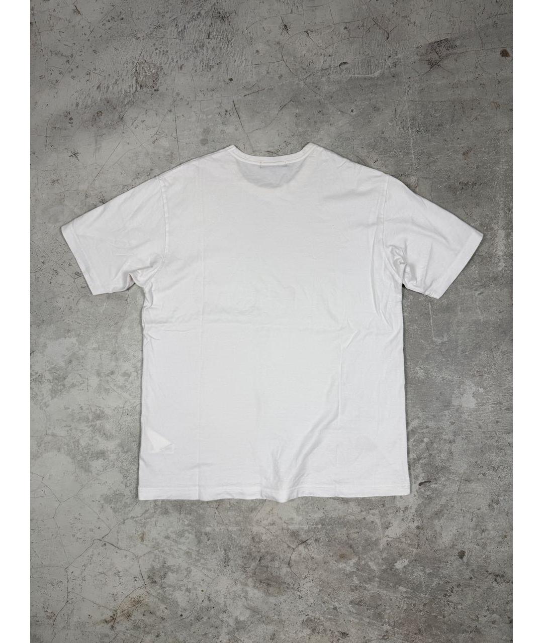 COMME DES GARҪONS HOMME Белая хлопковая футболка, фото 6