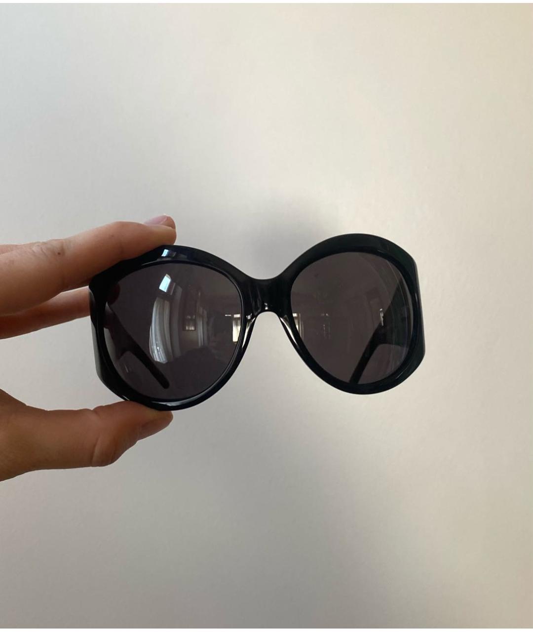 GIANFRANCO FERRE VINTAGE Черные пластиковые солнцезащитные очки, фото 8