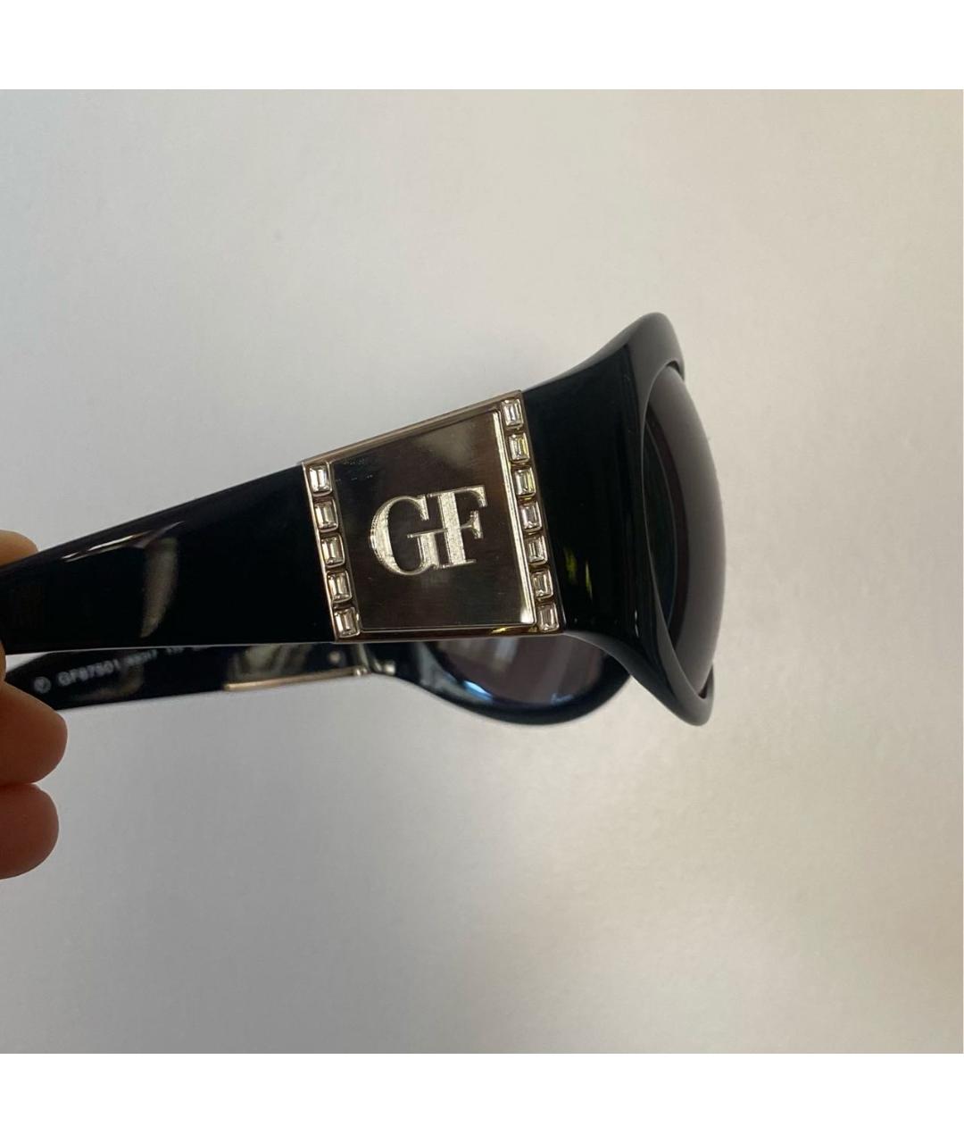 GIANFRANCO FERRE VINTAGE Черные пластиковые солнцезащитные очки, фото 6