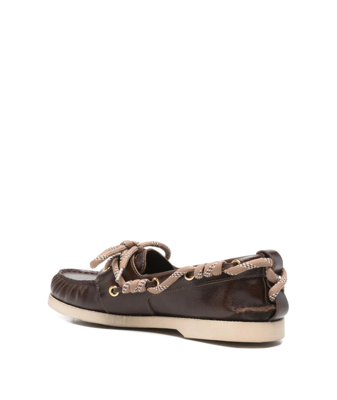 GOLDEN GOOSE Коричневые кожаные лоферы, фото 4