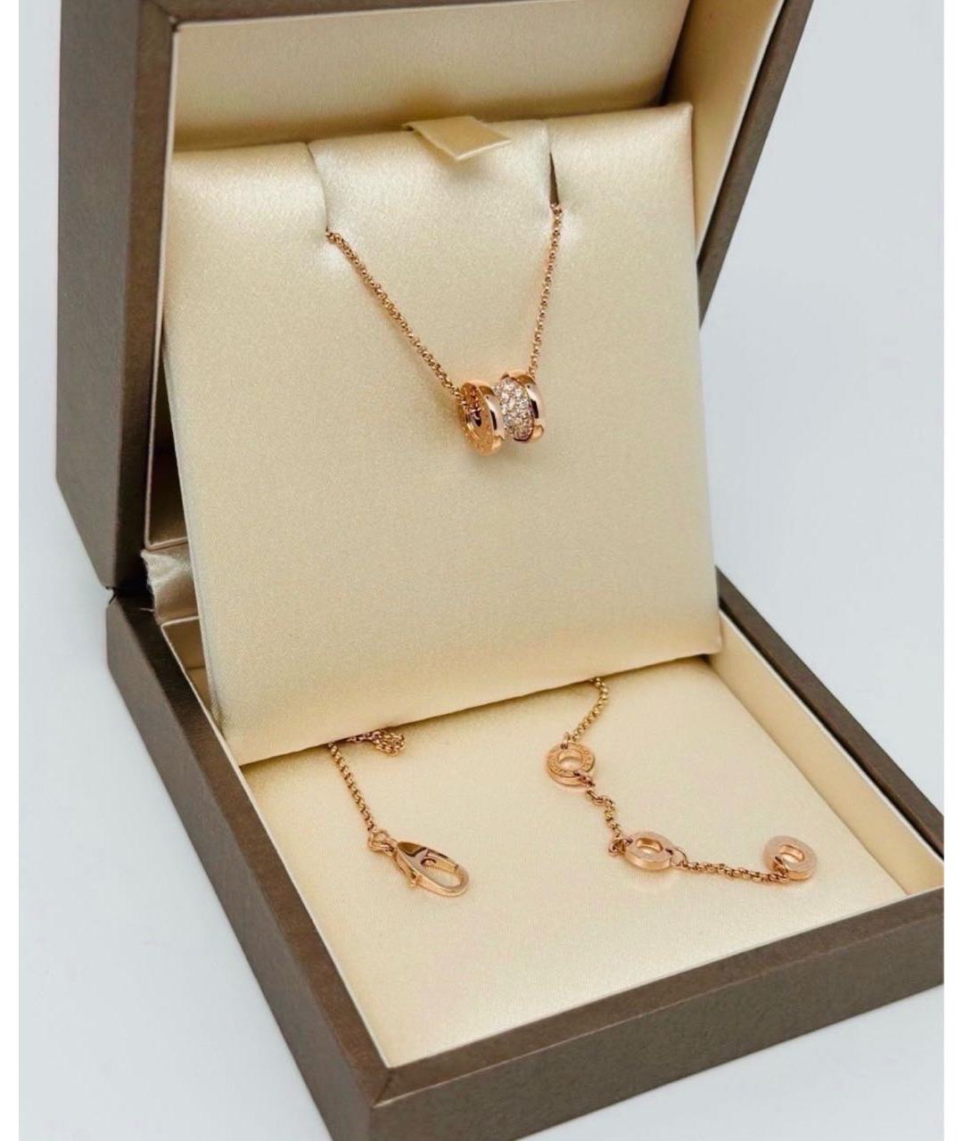 BVLGARI Золотая подвеска из розового золота, фото 4