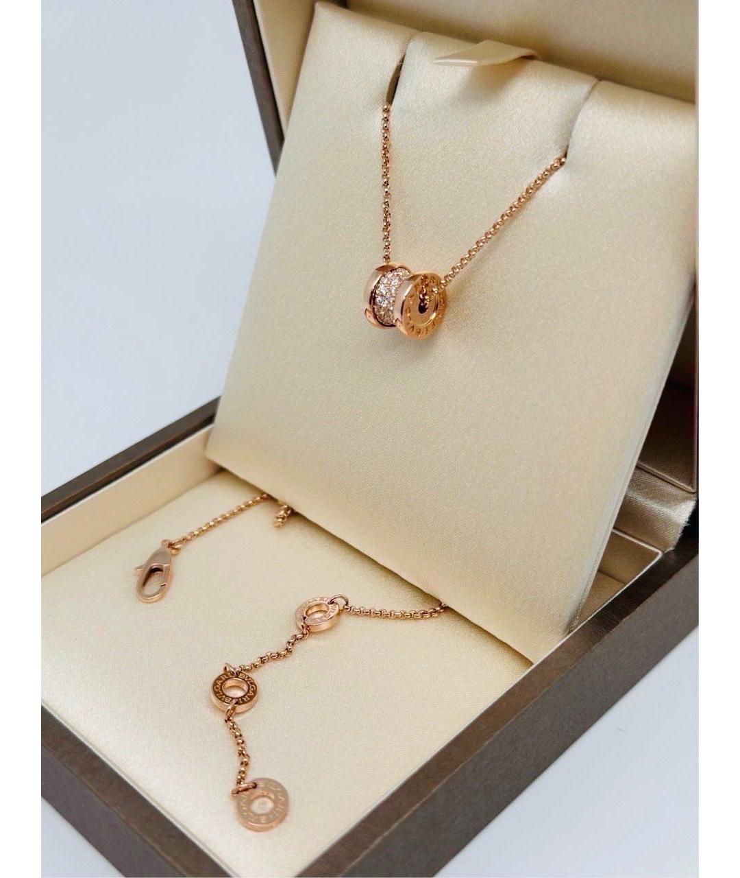BVLGARI Золотая подвеска из розового золота, фото 2