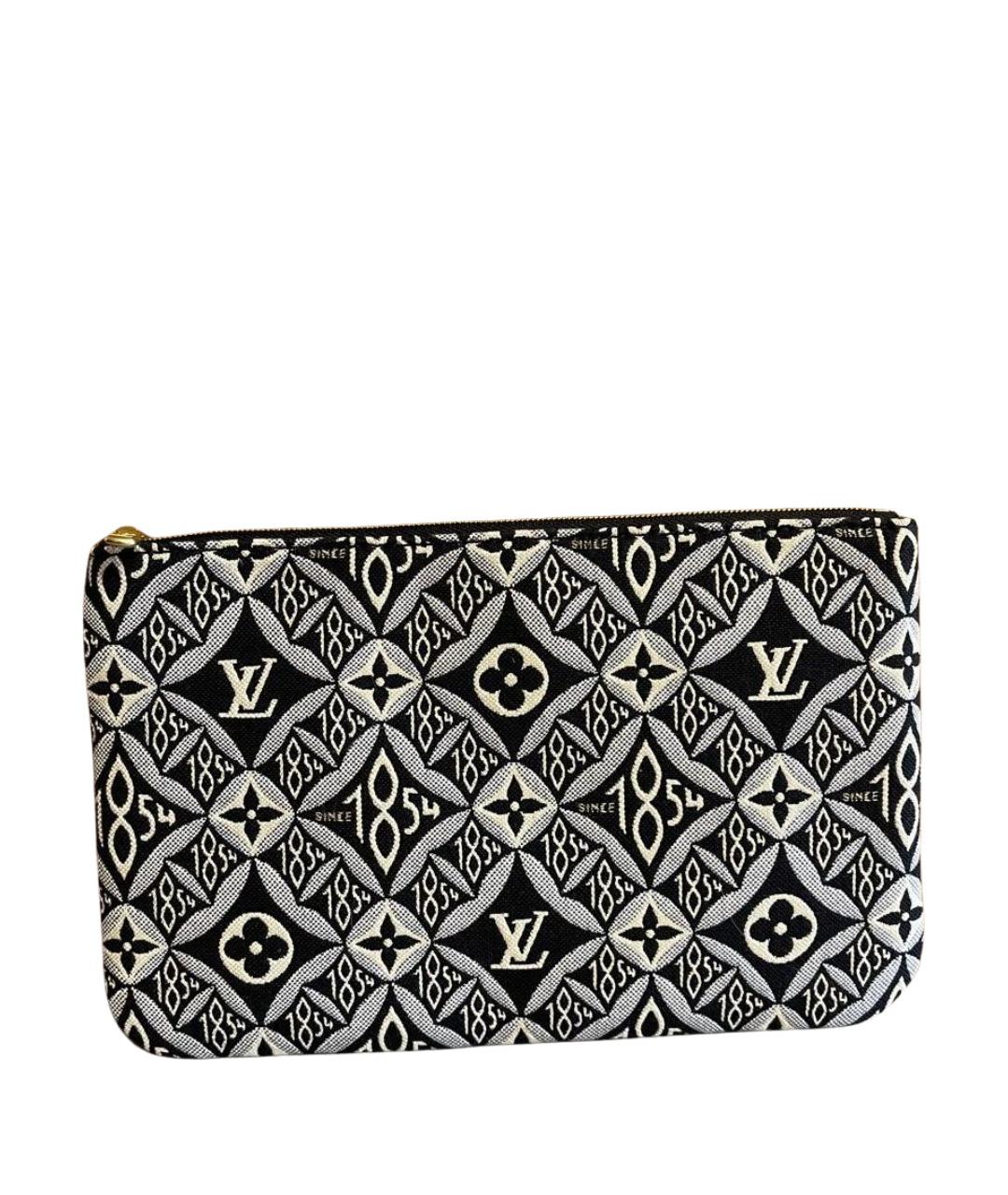 LOUIS VUITTON Черная тканевая косметичка, фото 1