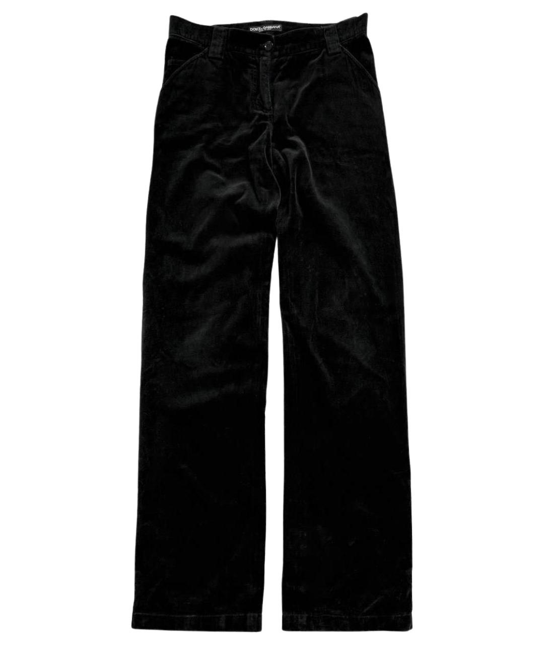 DOLCE&GABBANA Черные прямые брюки, фото 1