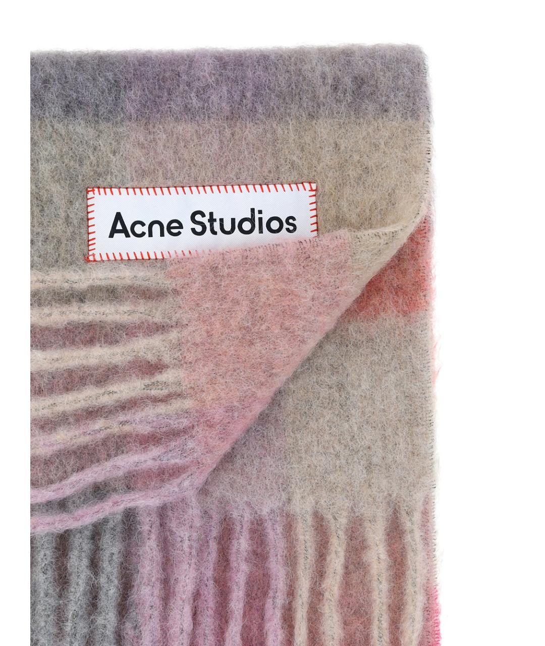 ACNE STUDIOS Мульти шерстяной шарф, фото 3