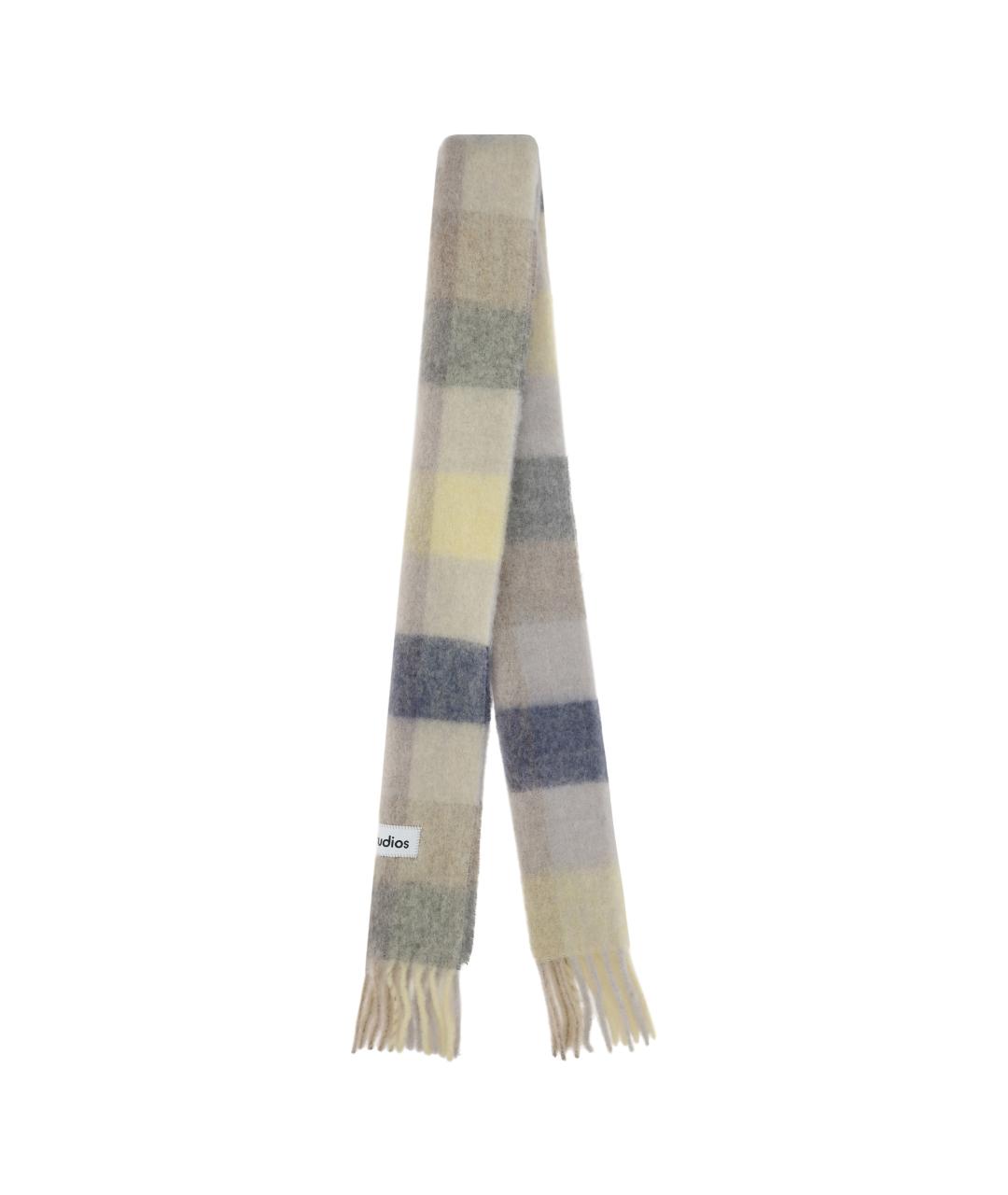 ACNE STUDIOS Мульти шерстяной шарф, фото 2