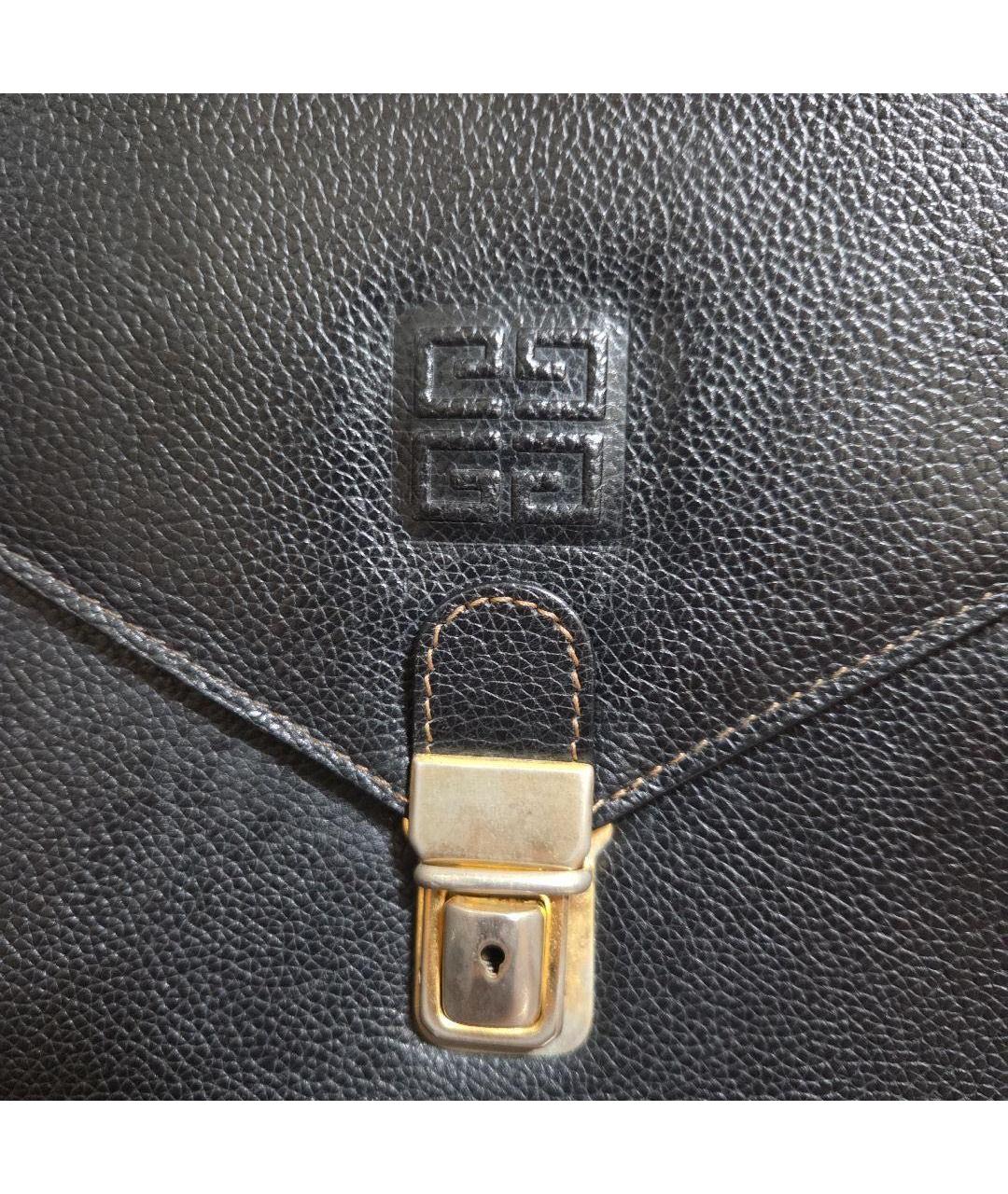 GIVENCHY Черная кожаная барсетка, фото 5