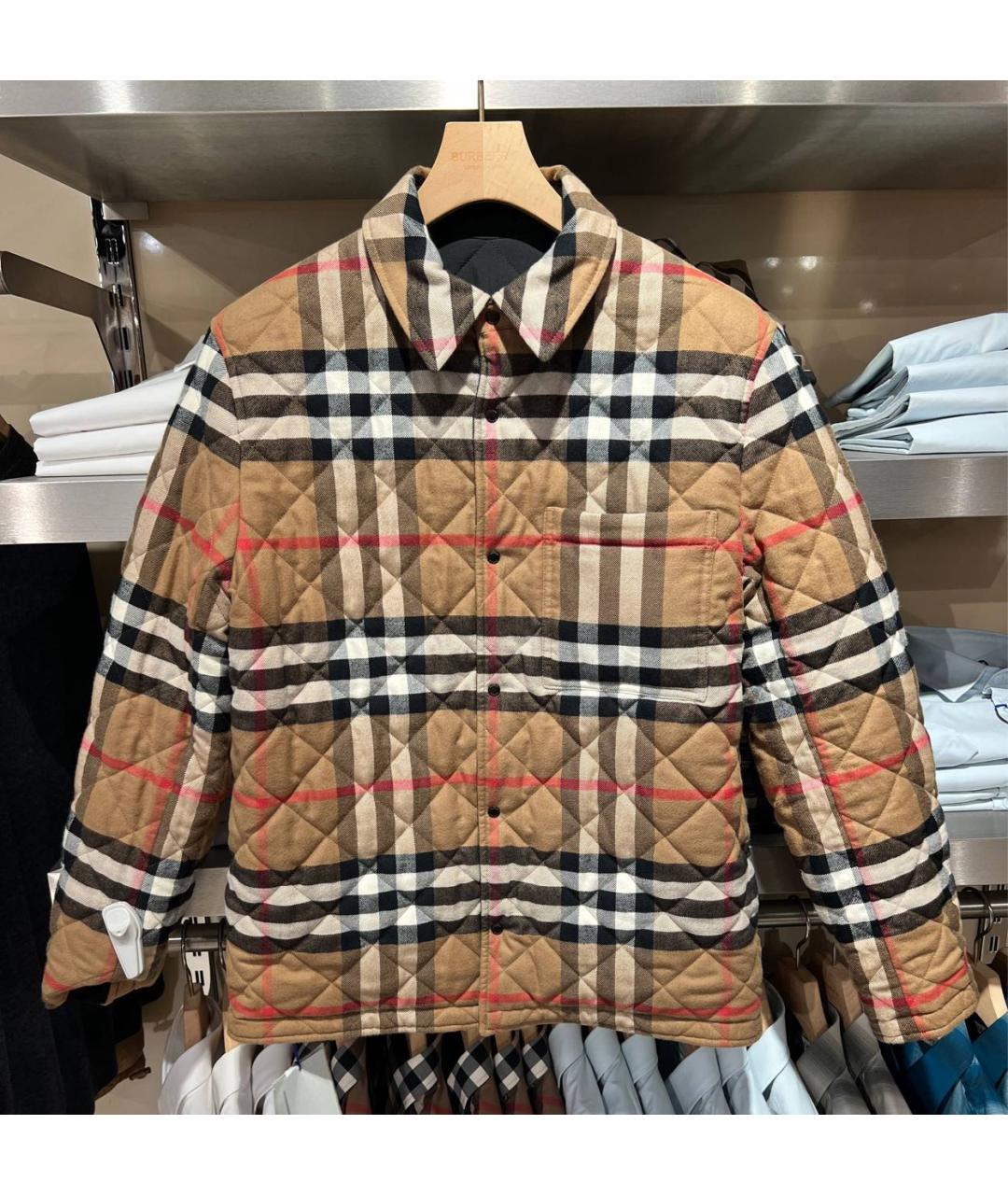 BURBERRY Черная хлопковая куртка, фото 2
