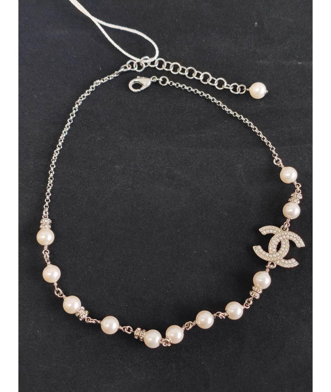 CHANEL Серебряное колье, фото 6
