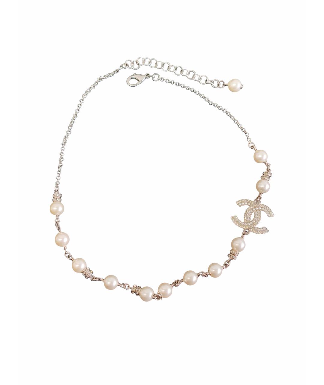 CHANEL Серебряное колье, фото 1