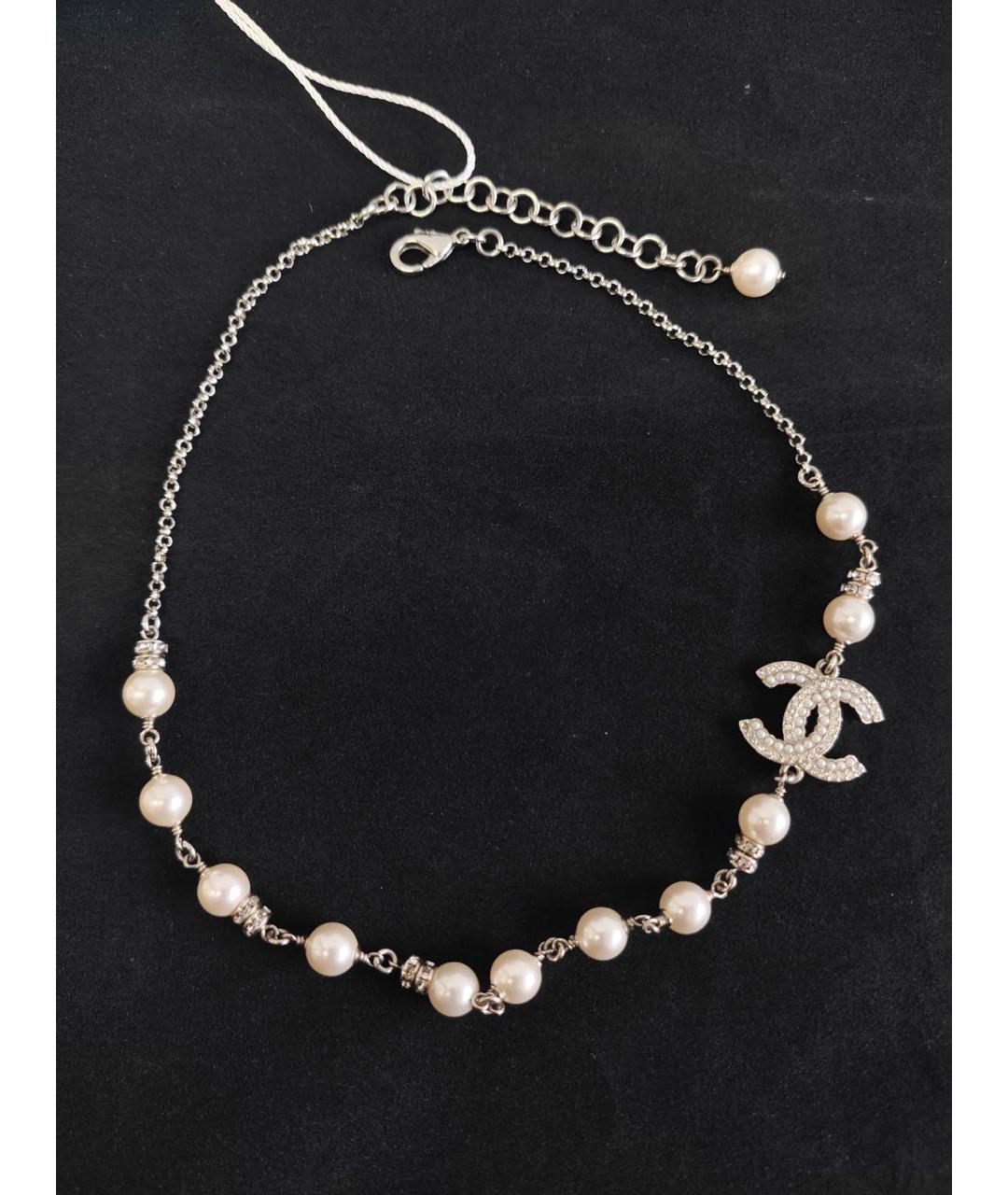 CHANEL Серебряное колье, фото 7