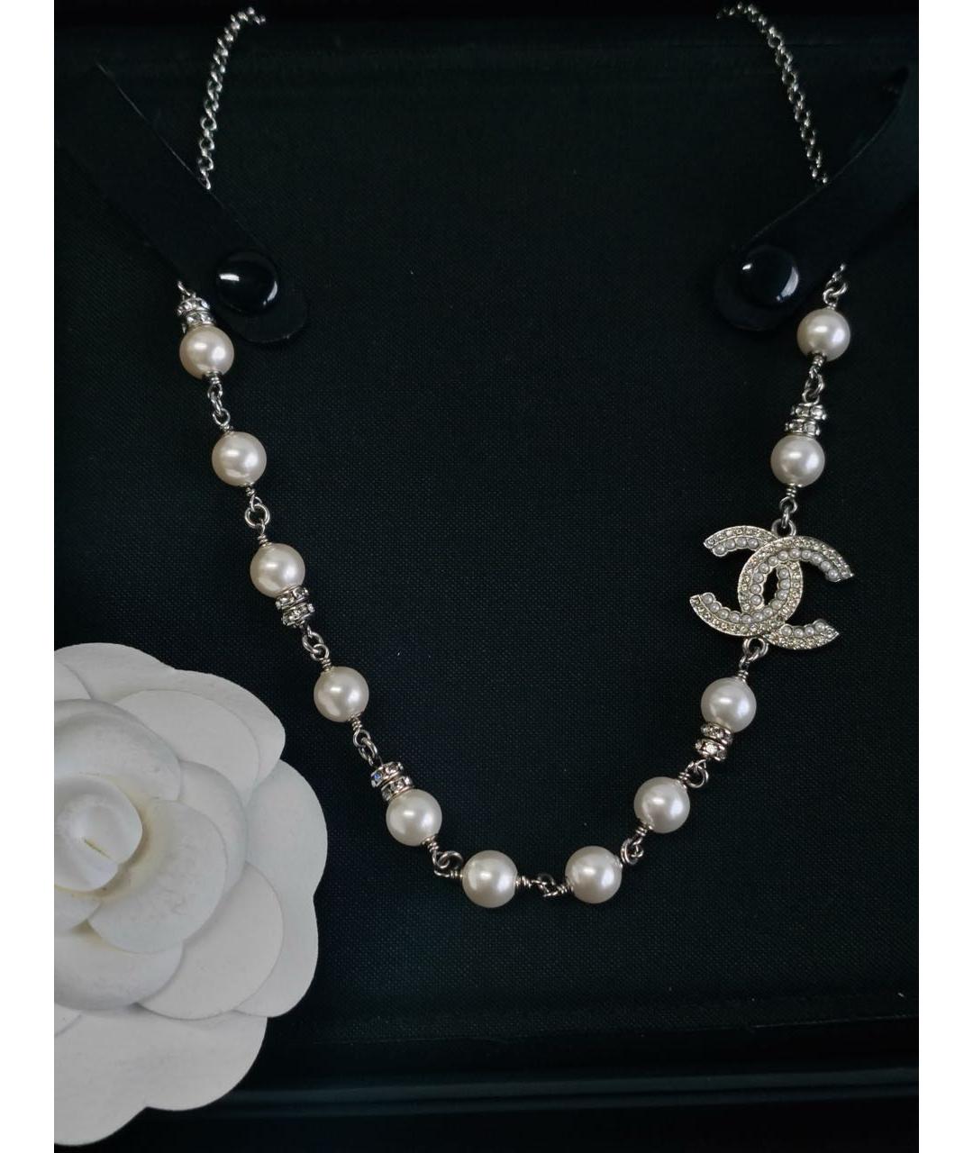 CHANEL Серебряное колье, фото 8