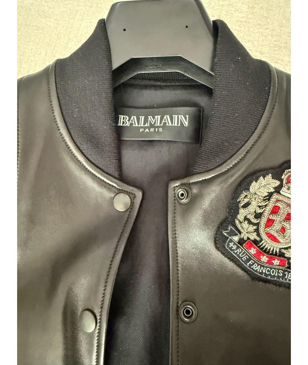 BALMAIN Красная кожаная куртка, фото 4