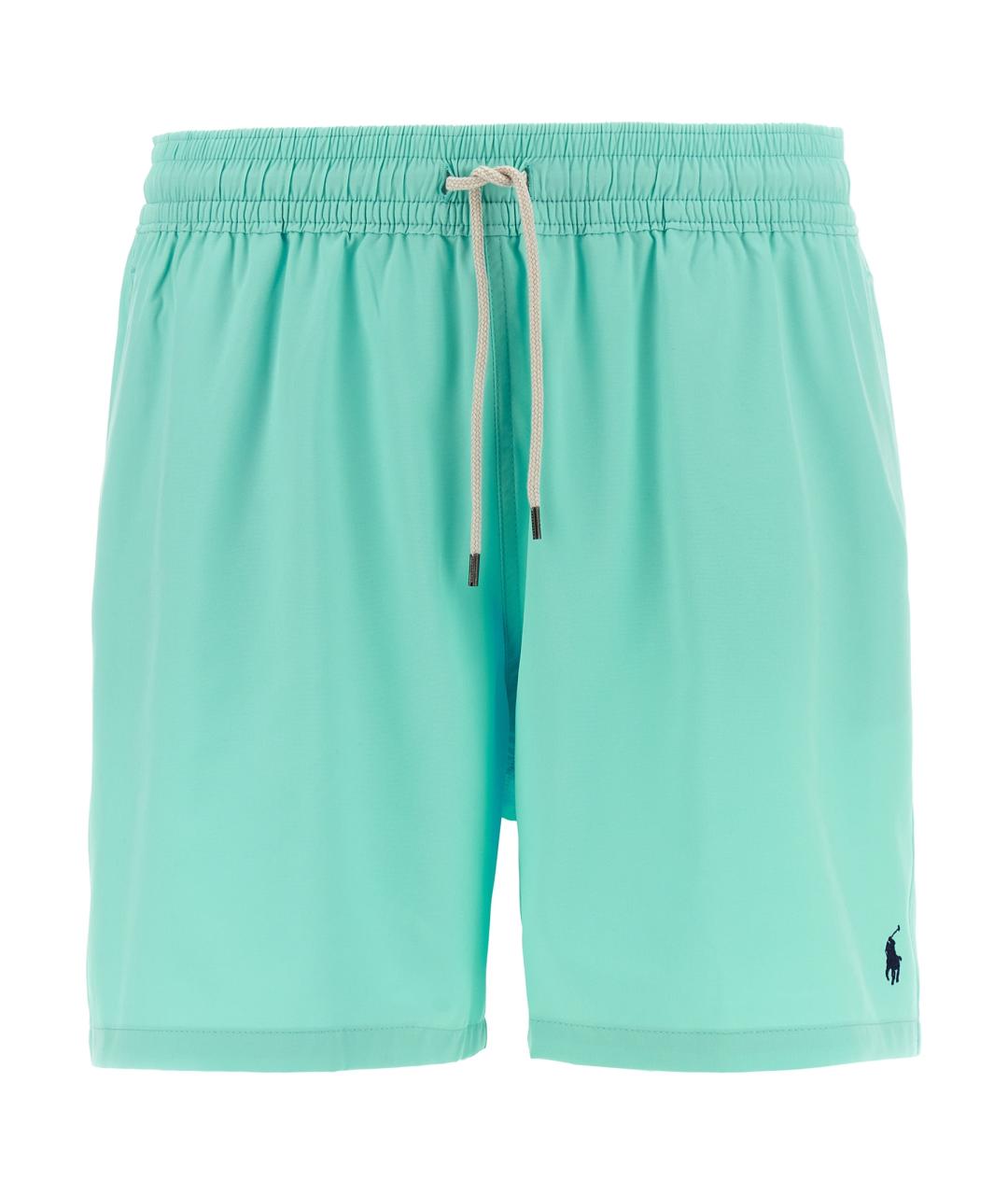 POLO RALPH LAUREN Голубые полиэстеровые шорты, фото 1