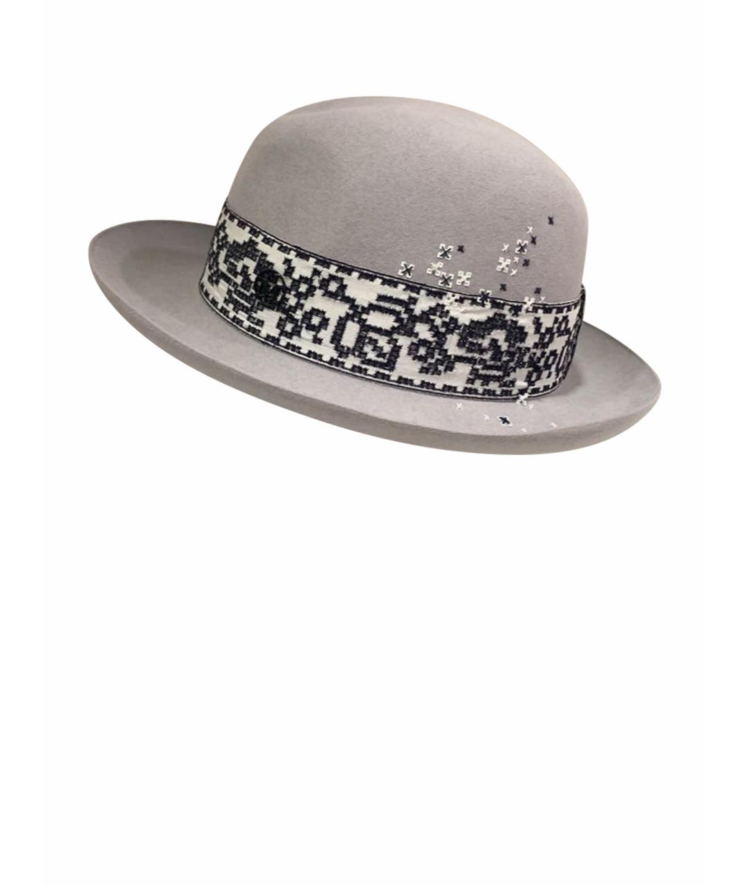 MAISON MICHEL Серая шляпа, фото 1