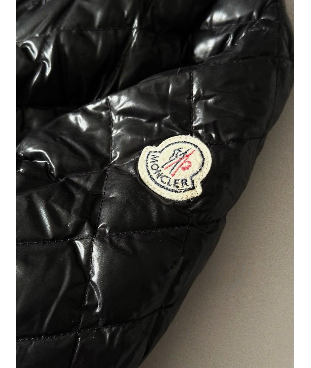 MONCLER Черная полиамидовая куртка, фото 5