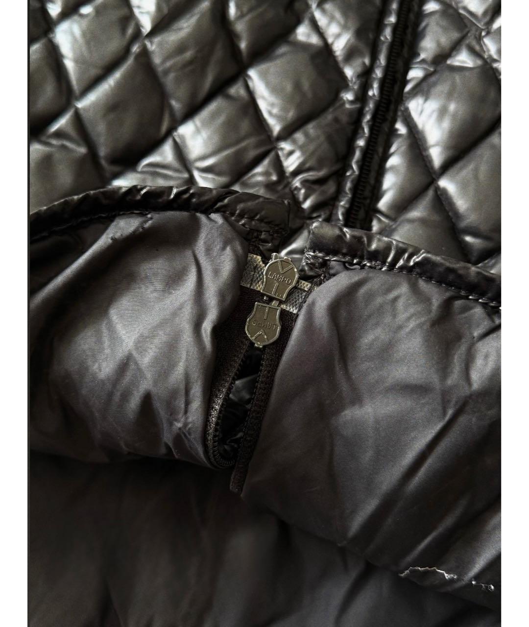 MONCLER Черная полиамидовая куртка, фото 7