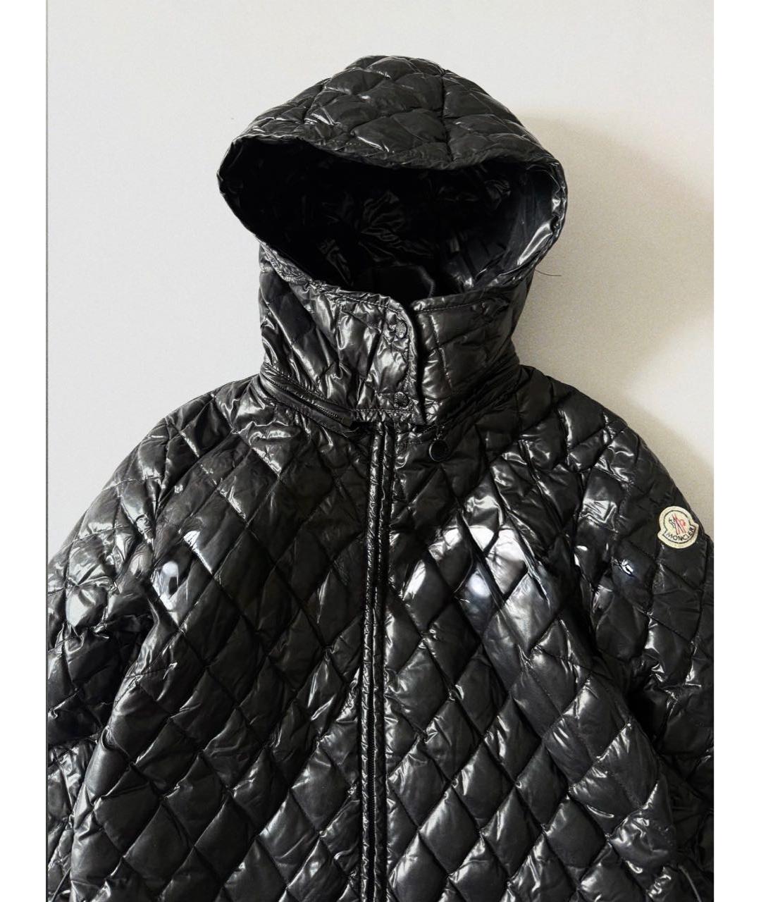 MONCLER Черная полиамидовая куртка, фото 2