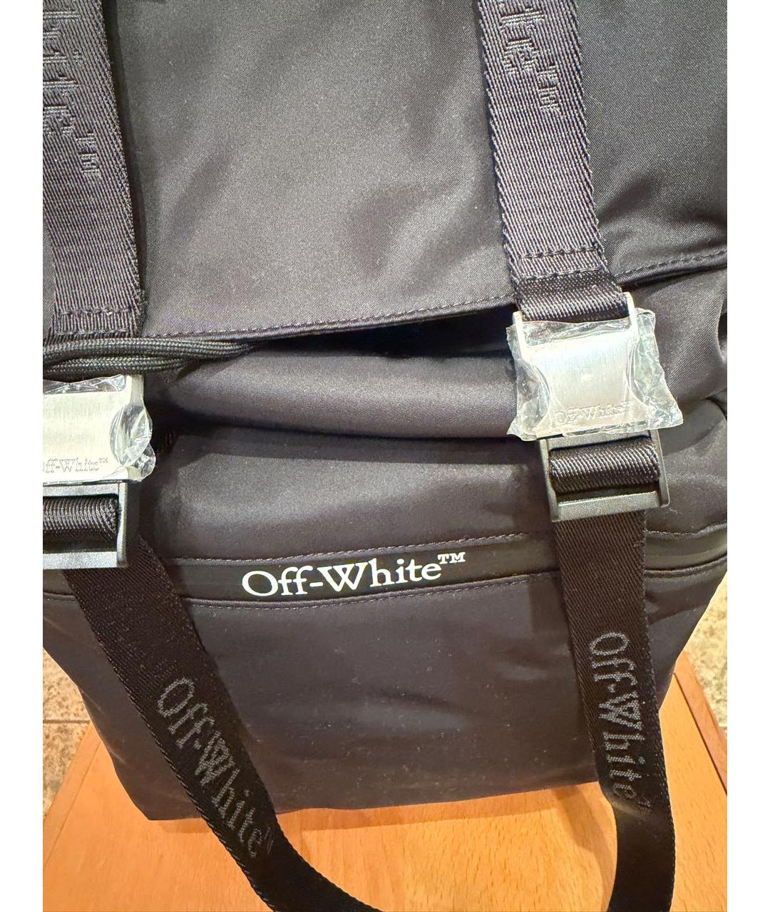 OFF-WHITE Черный нейлоновый рюкзак, фото 3