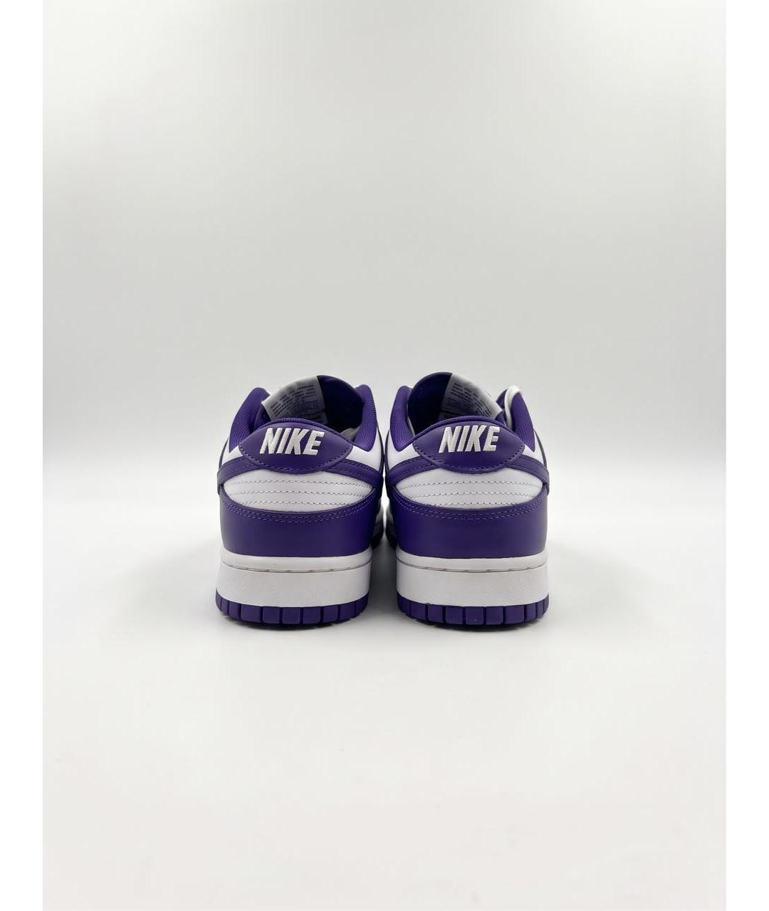 NIKE Фиолетовые низкие кроссовки / кеды из искусственной кожи, фото 4