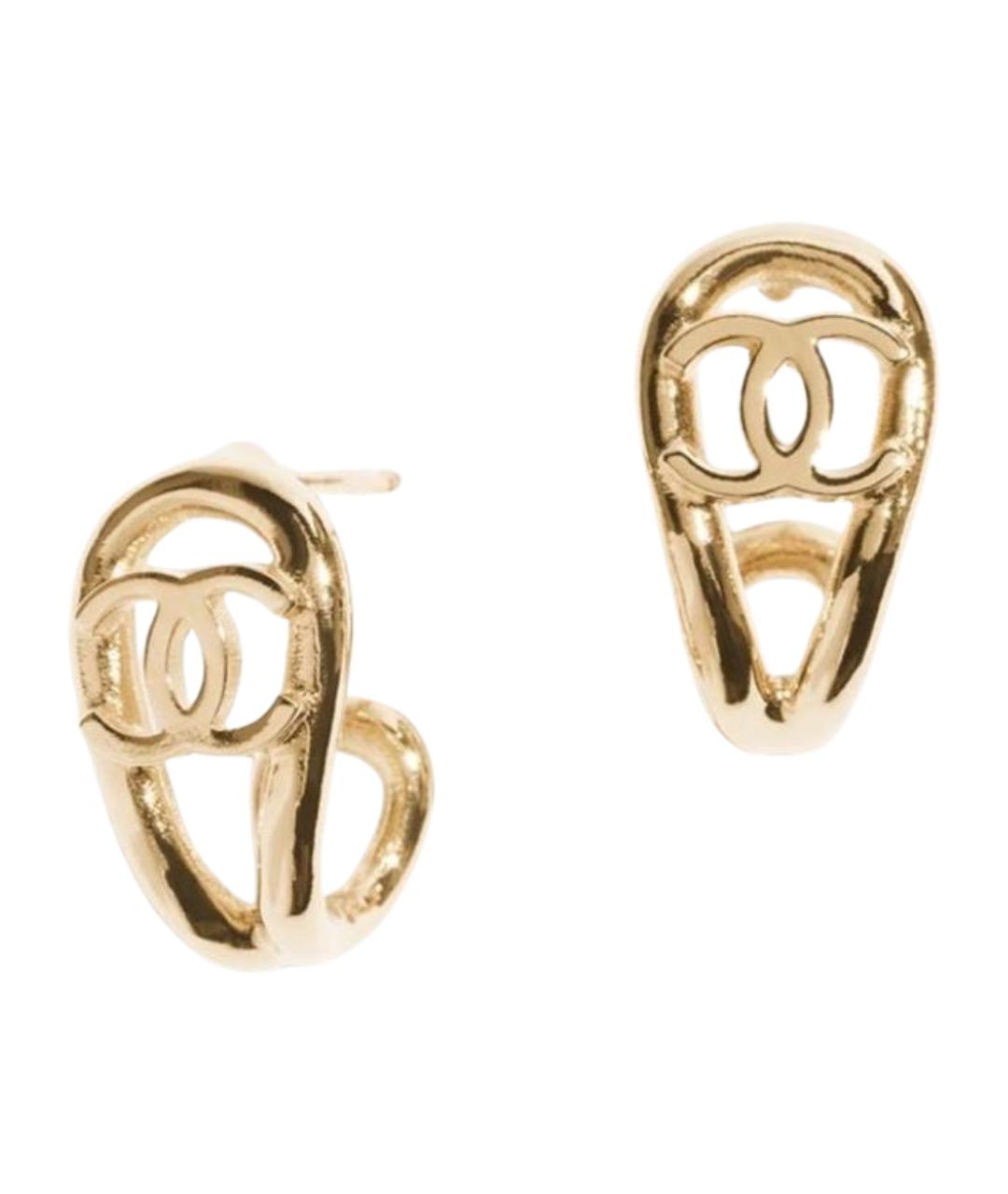 CHANEL Золотые серьги, фото 1