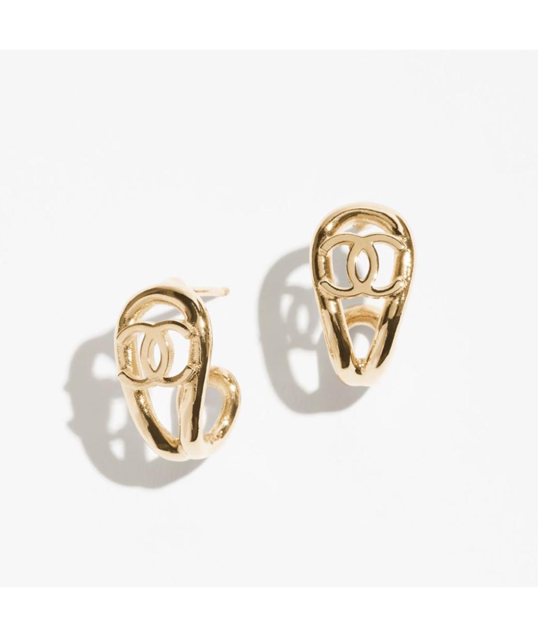 CHANEL Золотые серьги, фото 5