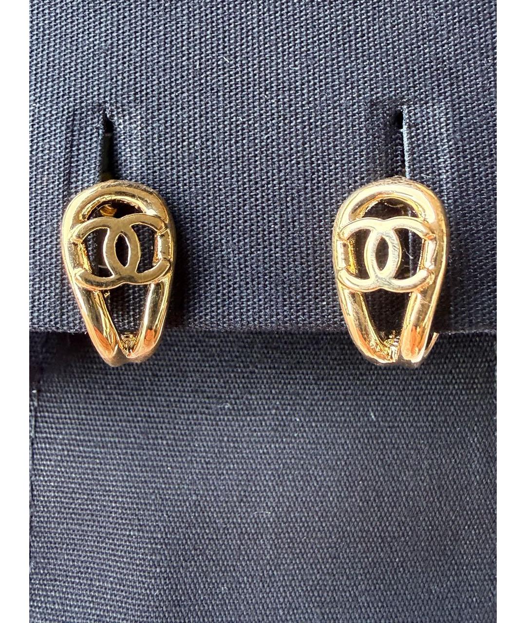 CHANEL Золотые серьги, фото 3
