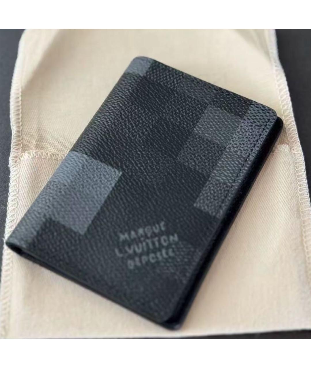 LOUIS VUITTON Черный кардхолдер, фото 3