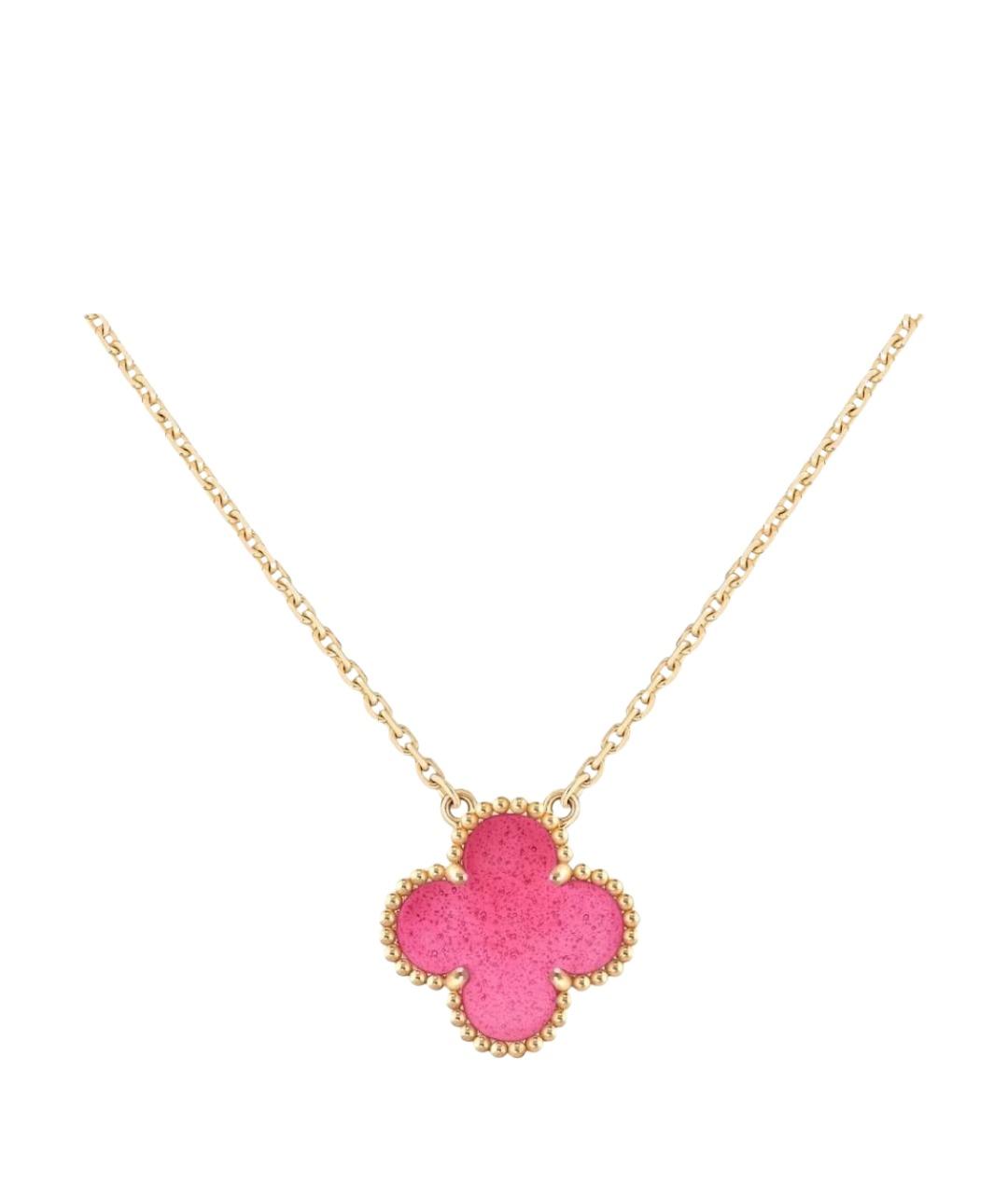 VAN CLEEF & ARPELS Розовая подвеска из желтого золота, фото 1