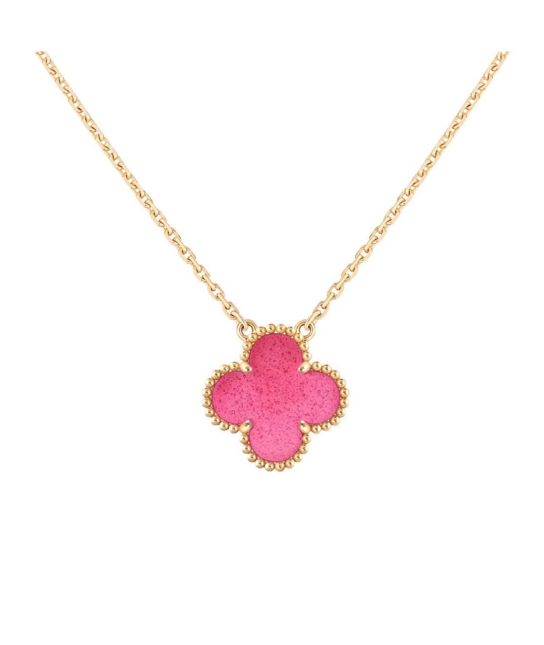 VAN CLEEF & ARPELS Розовая подвеска из желтого золота, фото 5