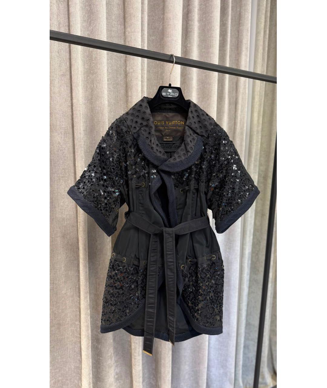LOUIS VUITTON Черный тренч/плащ, фото 3