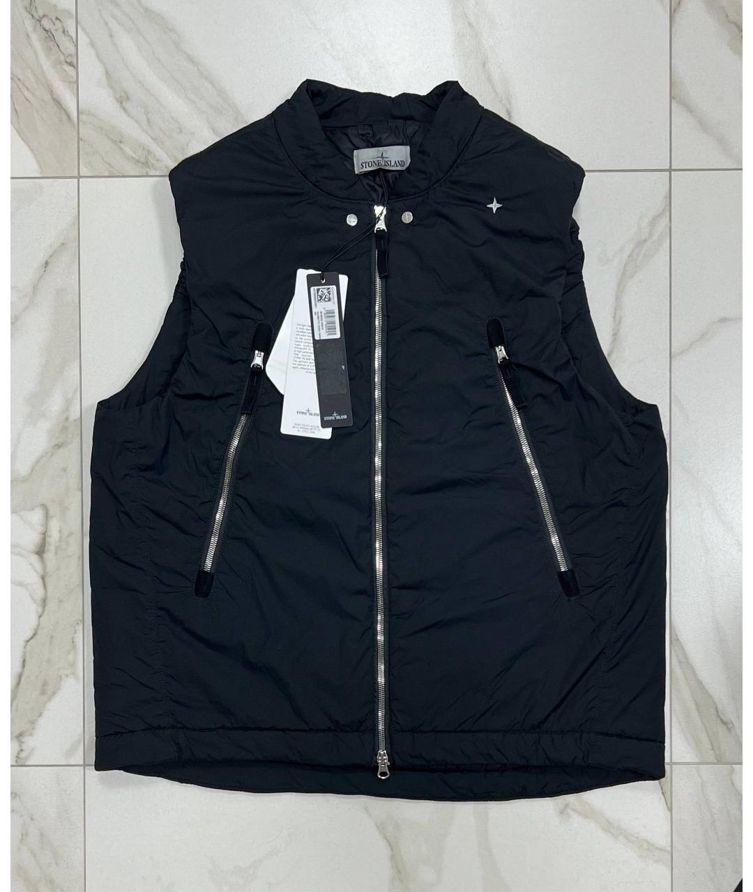 STONE ISLAND Черный жилет, фото 8