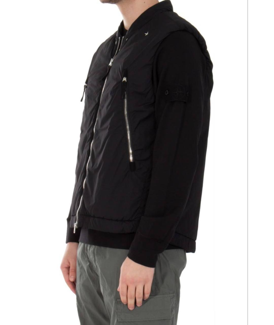 STONE ISLAND Черный жилет, фото 6